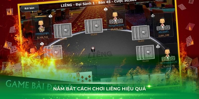 Nắm bắt cách chơi Liêng hiệu quả