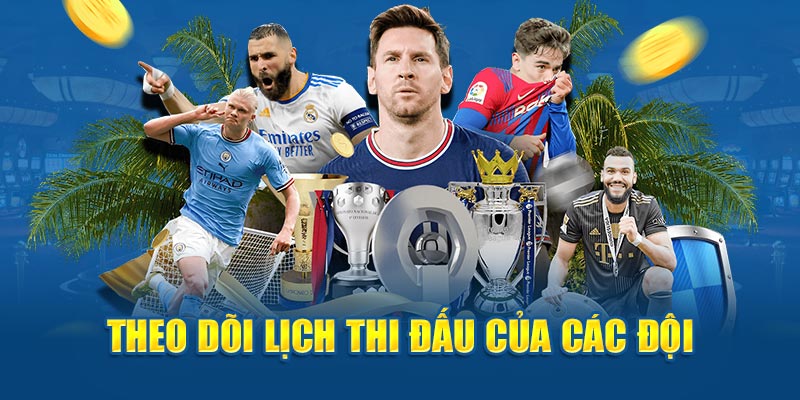 Theo dõi lịch thi đấu các đội  